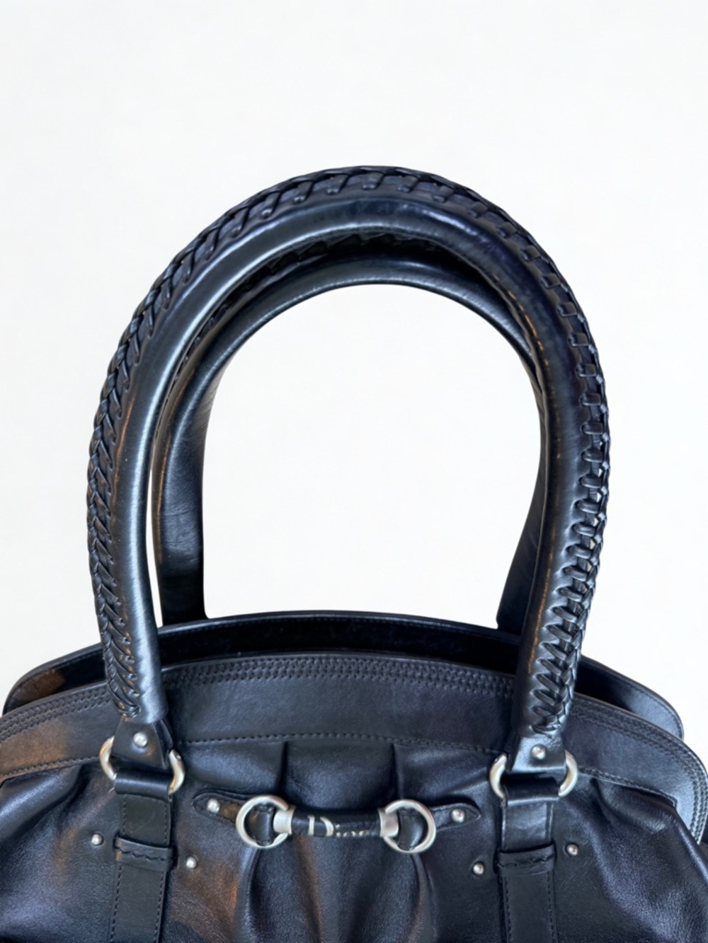 Certified Authentic Christian Dior Double Pocket Satchel with COA - Picture 6 of 15